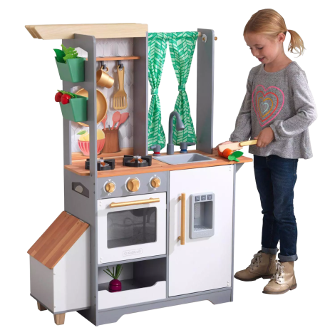 Bucatarie de joaca din lemn Terrace Garden - imagine 22